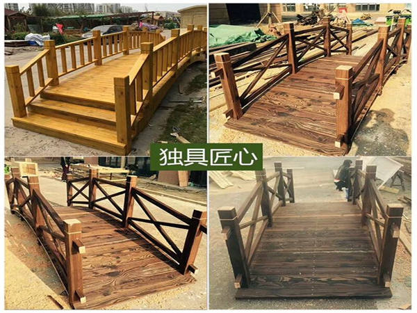 陕西防腐木木桥 碳化木木桥